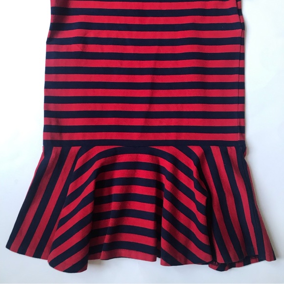 Polo Ralph Lauren Red and Blue Striped Dress, Size 5. - Picture 4 of 5